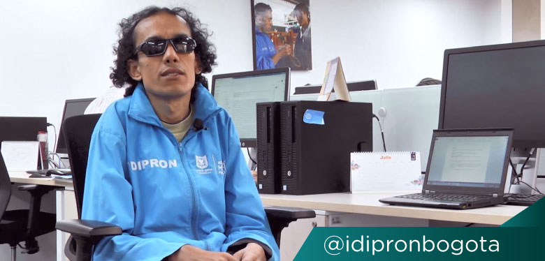 Imágen Wilmar Torres en instalaciones del IDIPRON