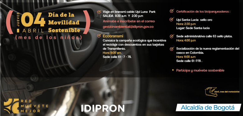 Día Movilidad Sostenible 4 de abril