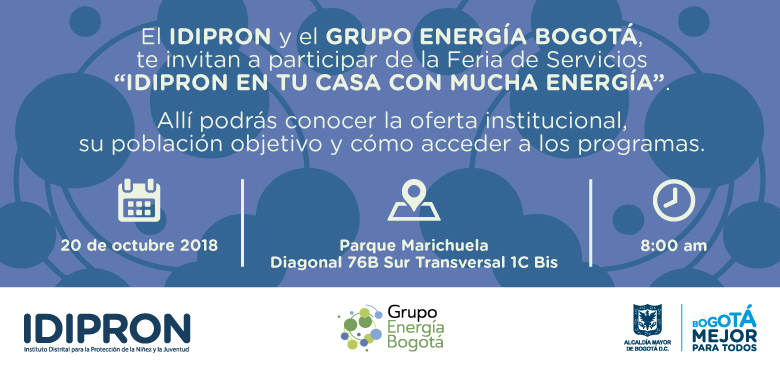 Invitación feria de servicios parque marichuela usme