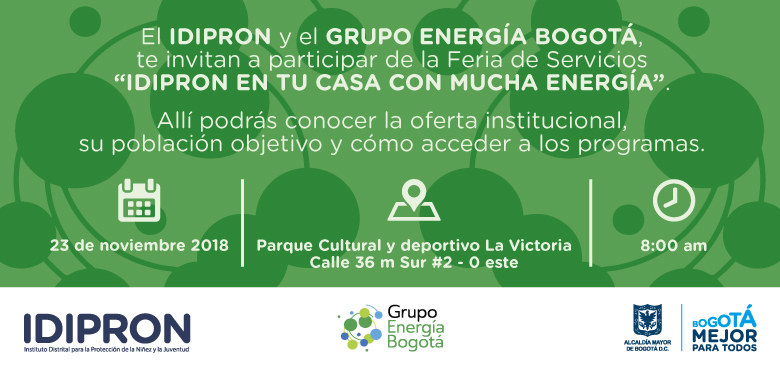 Invitación feria de servicios parque cultural La Victoria