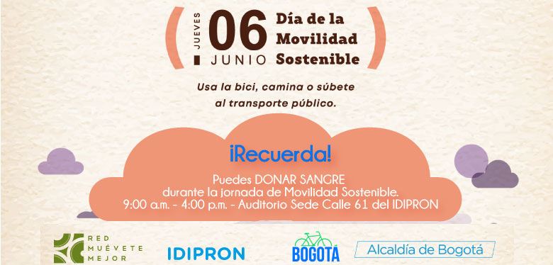 Día de la movilidad sostenible Junio - Jornada de donación de sangre