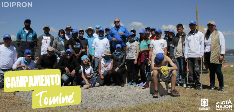 Jóvenes invitando a campamento en Tominé - Guatavita