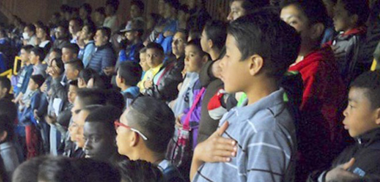 visita niños estadio el campín