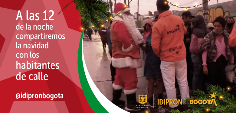 A las 12 de la noche compartiremos la navidad con los habitantes de calle 