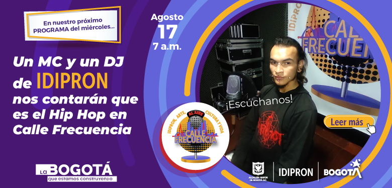 Un MC y un DJ de IDIPRON nos contarán que es el Hip Hop en Calle Frecuencia