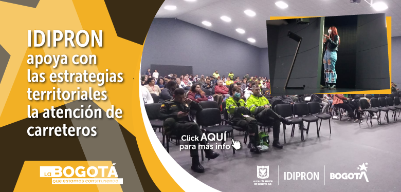 IDIPRON apoya con las estrategias territoriales la atención de carreteros