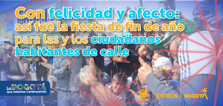 Con felicidad y afecto: así fue la fiesta de fin de año para las y los ciudadanos habitantes de calle