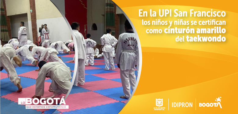 En la UPI San Francisco los niños y niñas se certifican como cinturón amarillo del taekwondo