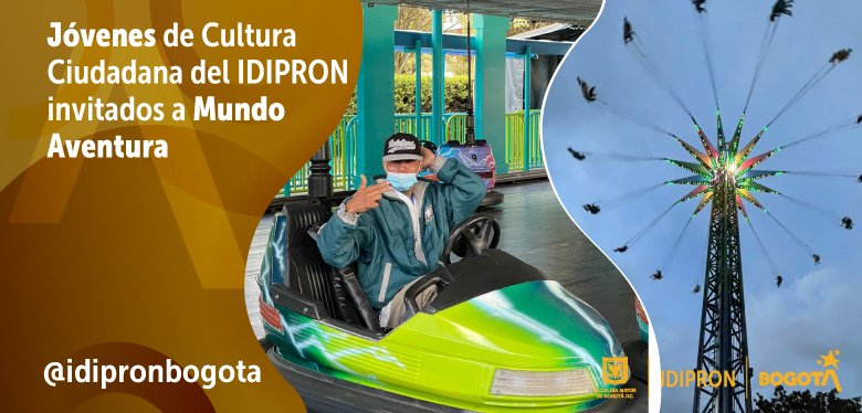 Jóvenes de la estrategia de Cultura Ciudadana invitados a Mundo Aventura 