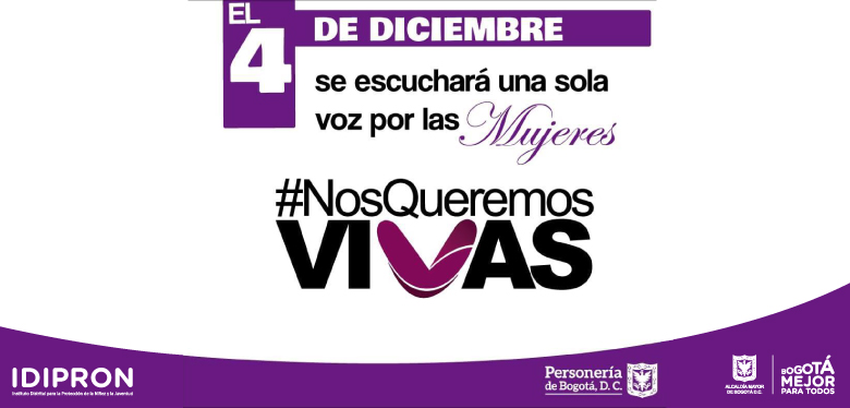 Mensaje día distrital contra el feminicidio