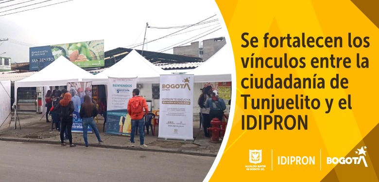 Se fortalecen los vínculos entre la ciudadanía de Tunjuelito y el IDIPRON