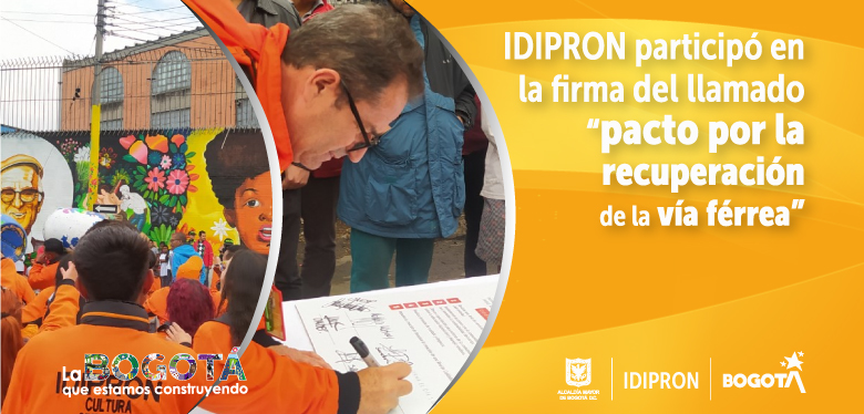 IDIPRON participó en la firma del llamado “pacto por la recuperación de la vía férrea”. 