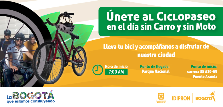 Ciclopaseo Día Sin Carro y Sin Moto
