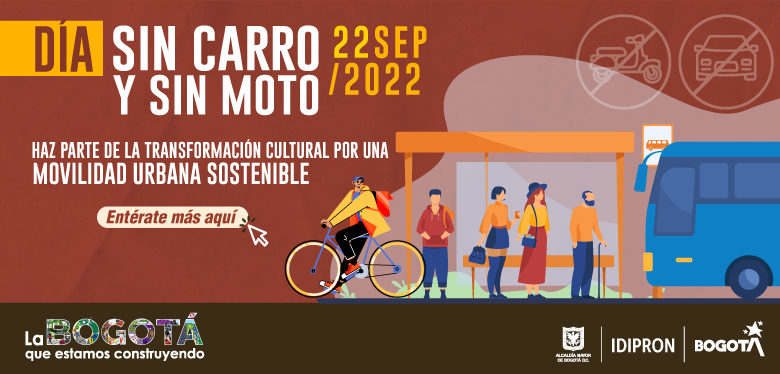 Día sin Carro y sin Moto: desde IDIPRON también hacemos parte