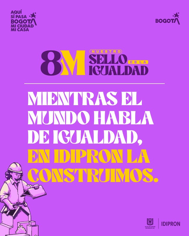 Hoy 8M: En IDIPRON la igualdad se vive y se construye