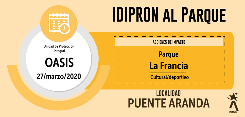 IDIPRON AL PARQUE - Parque Francia 27 de marzo