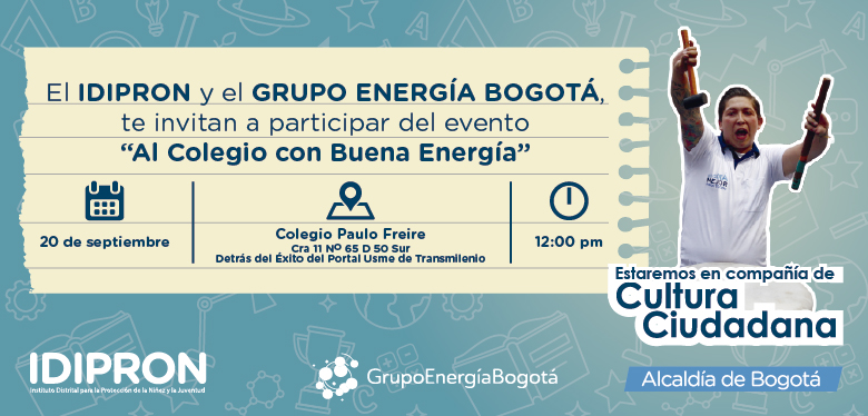 Invitación Feria de servicios Grupo Energía e IDIPRON 22 de septiembre