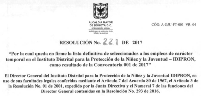 Empleos de Carácter Temporal 2017