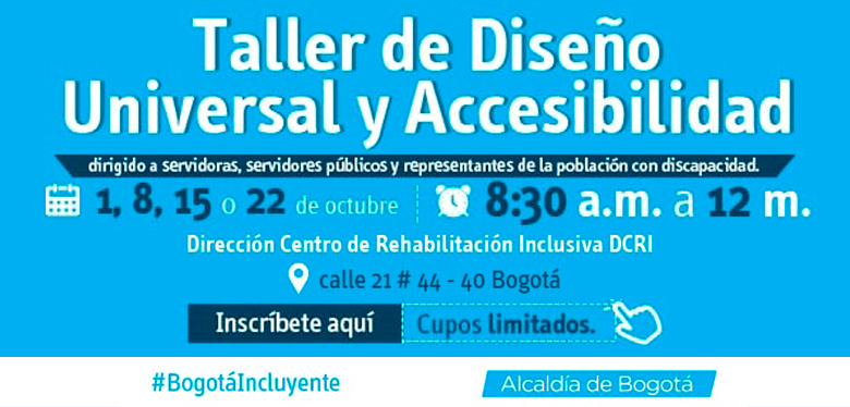 Invitación Taller de Diseño Universal y Accesibilidad